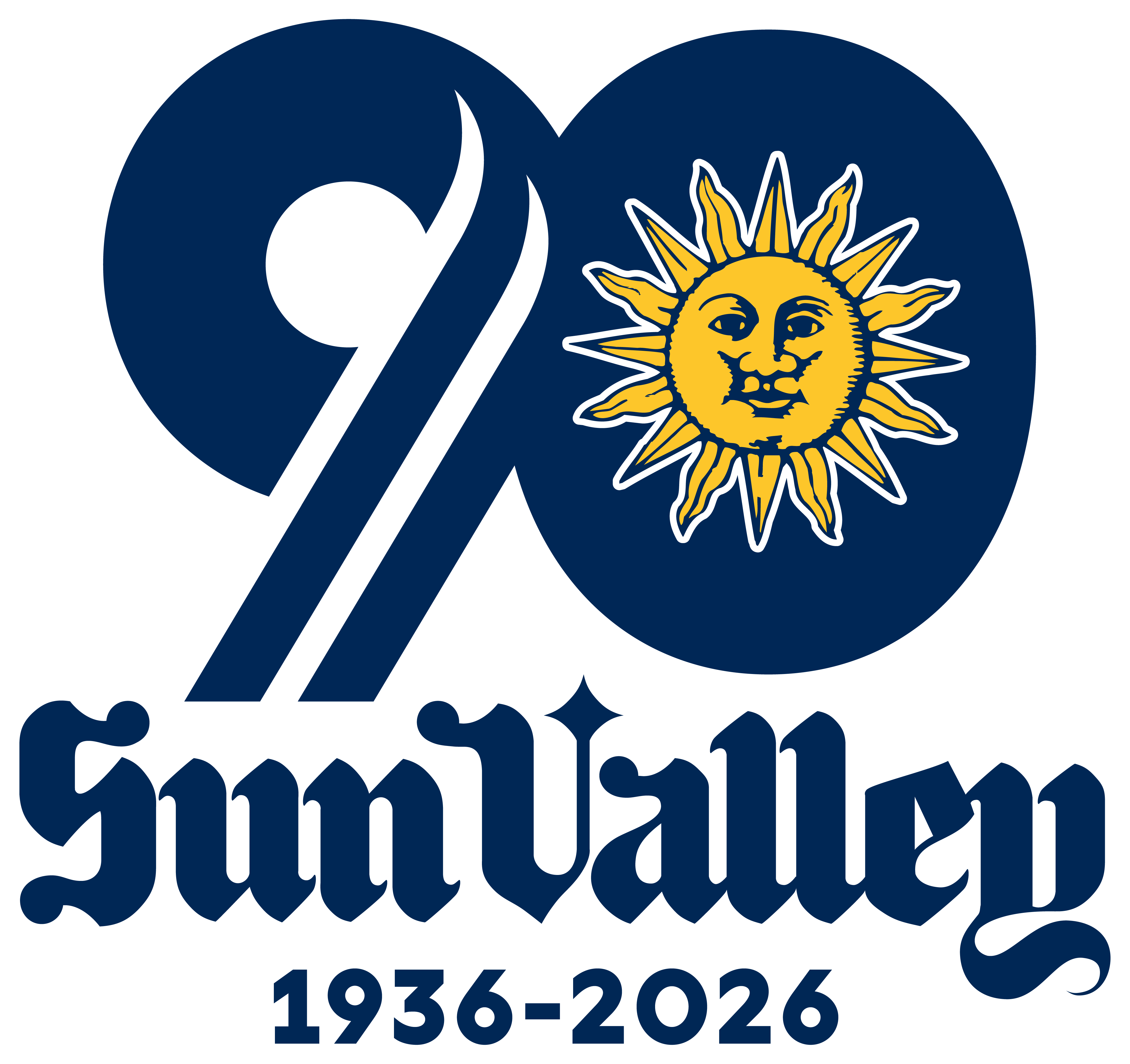 Sun valley 90th anniversary logo