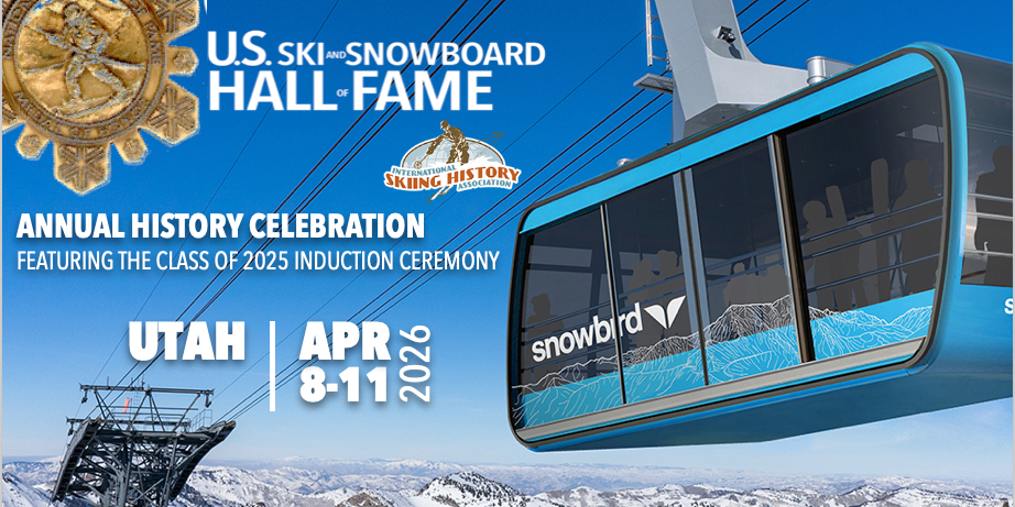Snowbird skiing history celebration logo