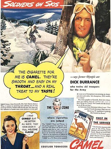 Camel ad: Durrance smoking
