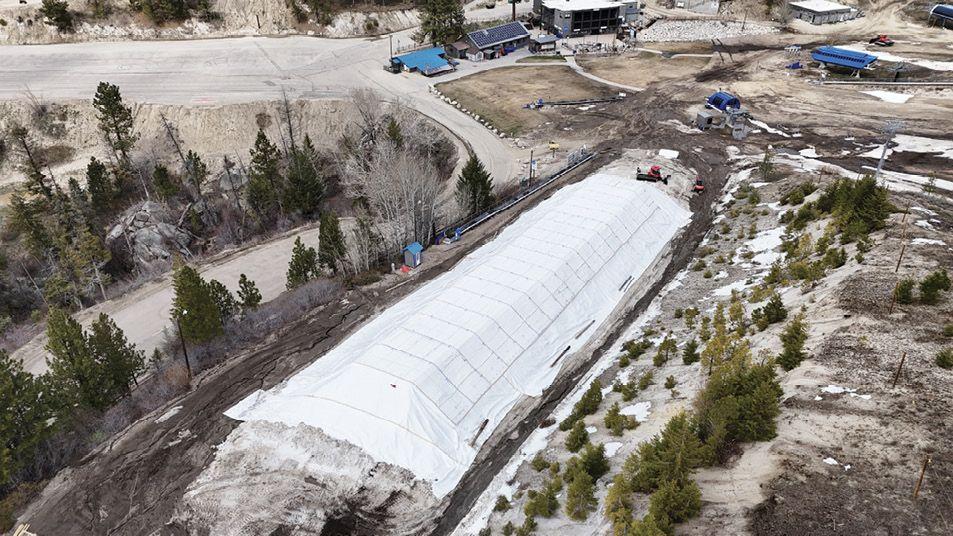 Bogus Basin snow storage