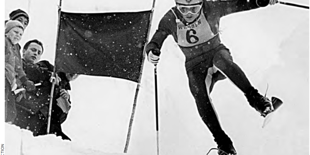 Jean-Claude Killy winning the classic Lauberhorn downhill at Wengen